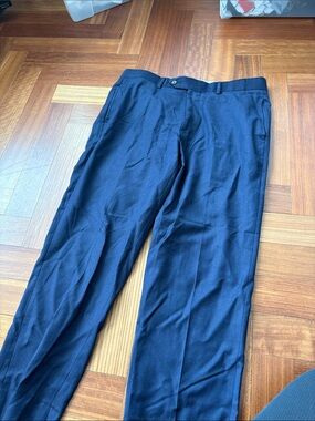PAUL STUART Men's Classic Navy Dress Pants